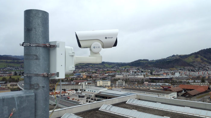 Milesight MS-C5361-EPB Webcam der KVA montiert
