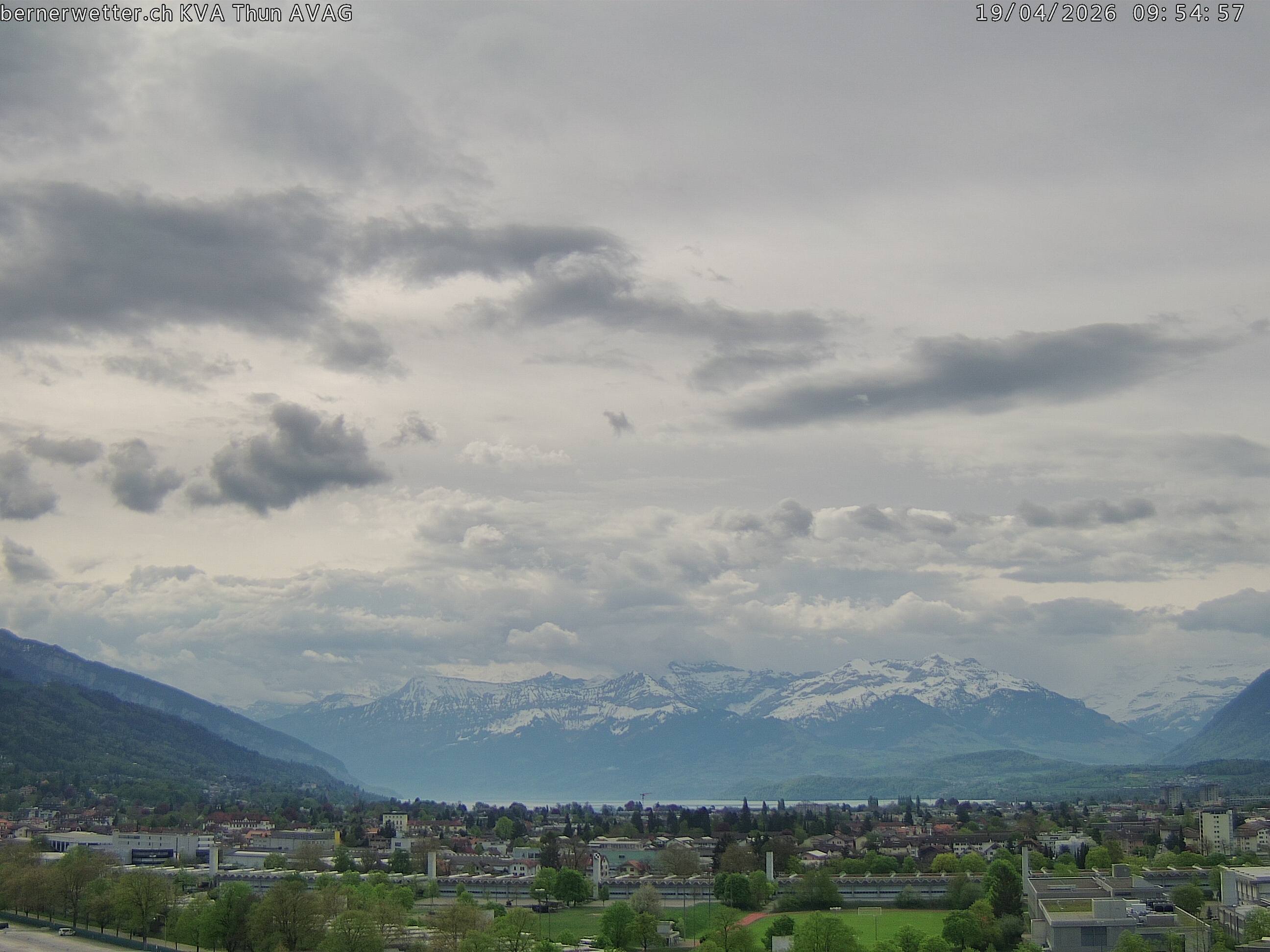 Wetterkamera in Thun, Sicht auf Berner Alpen und Jura