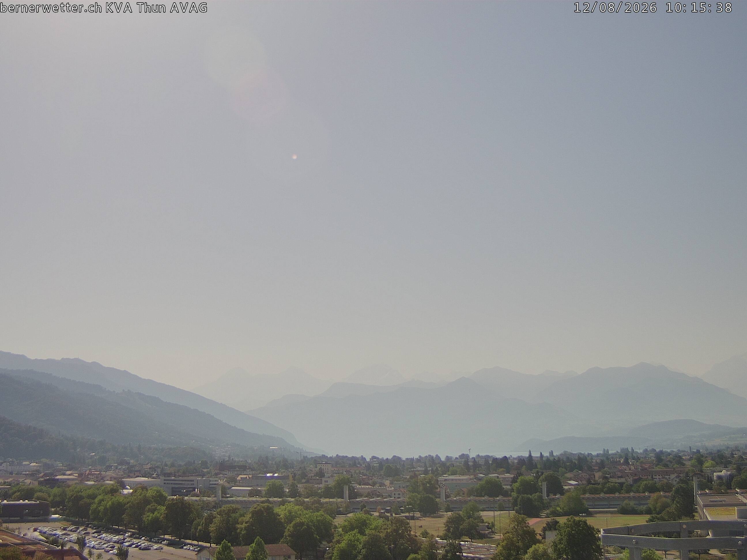 Wetterkamera in Thun, Sicht auf Berner Alpen und Jura