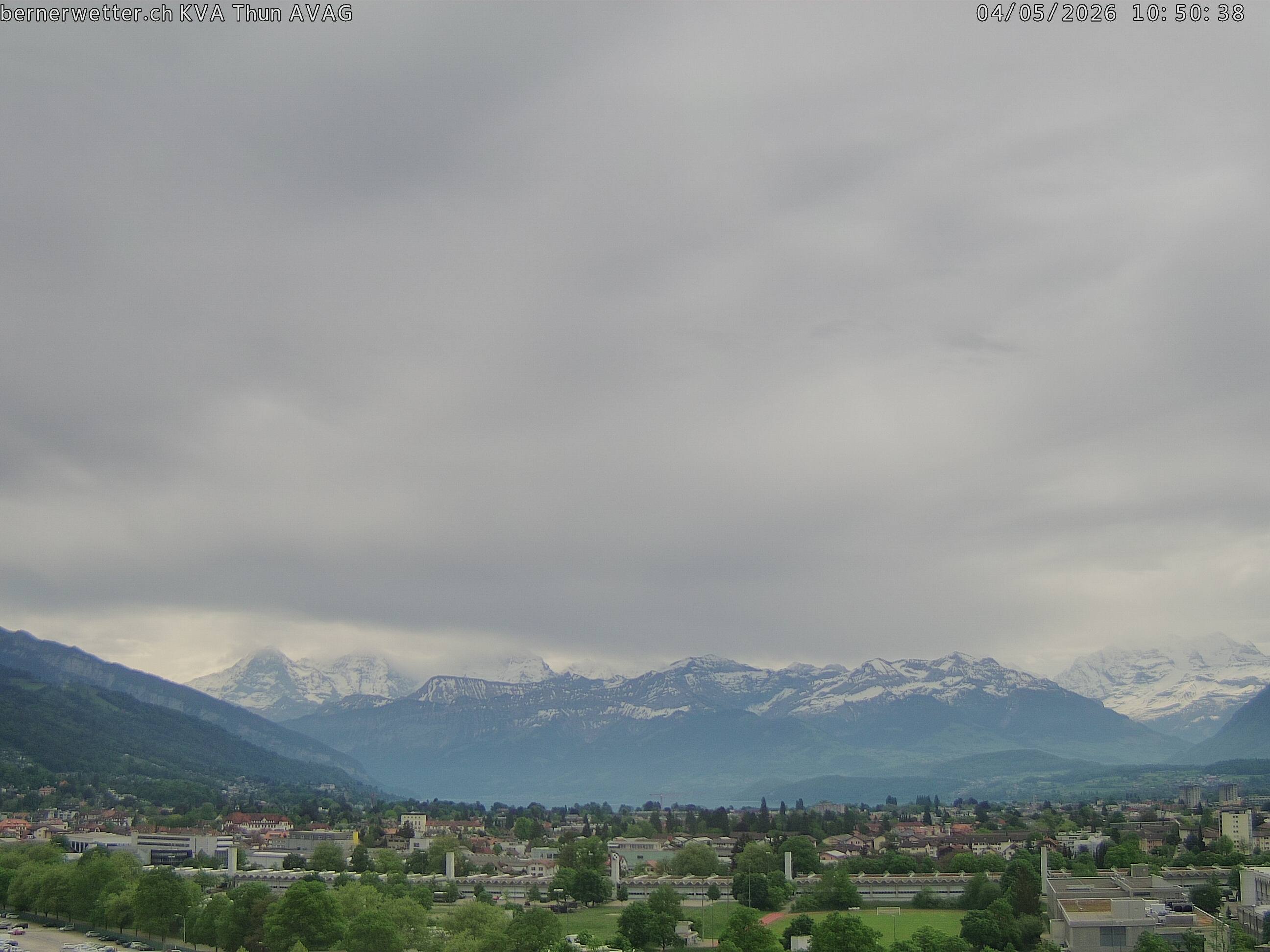 Wetterkamera in Thun, Sicht auf Berner Alpen und Jura