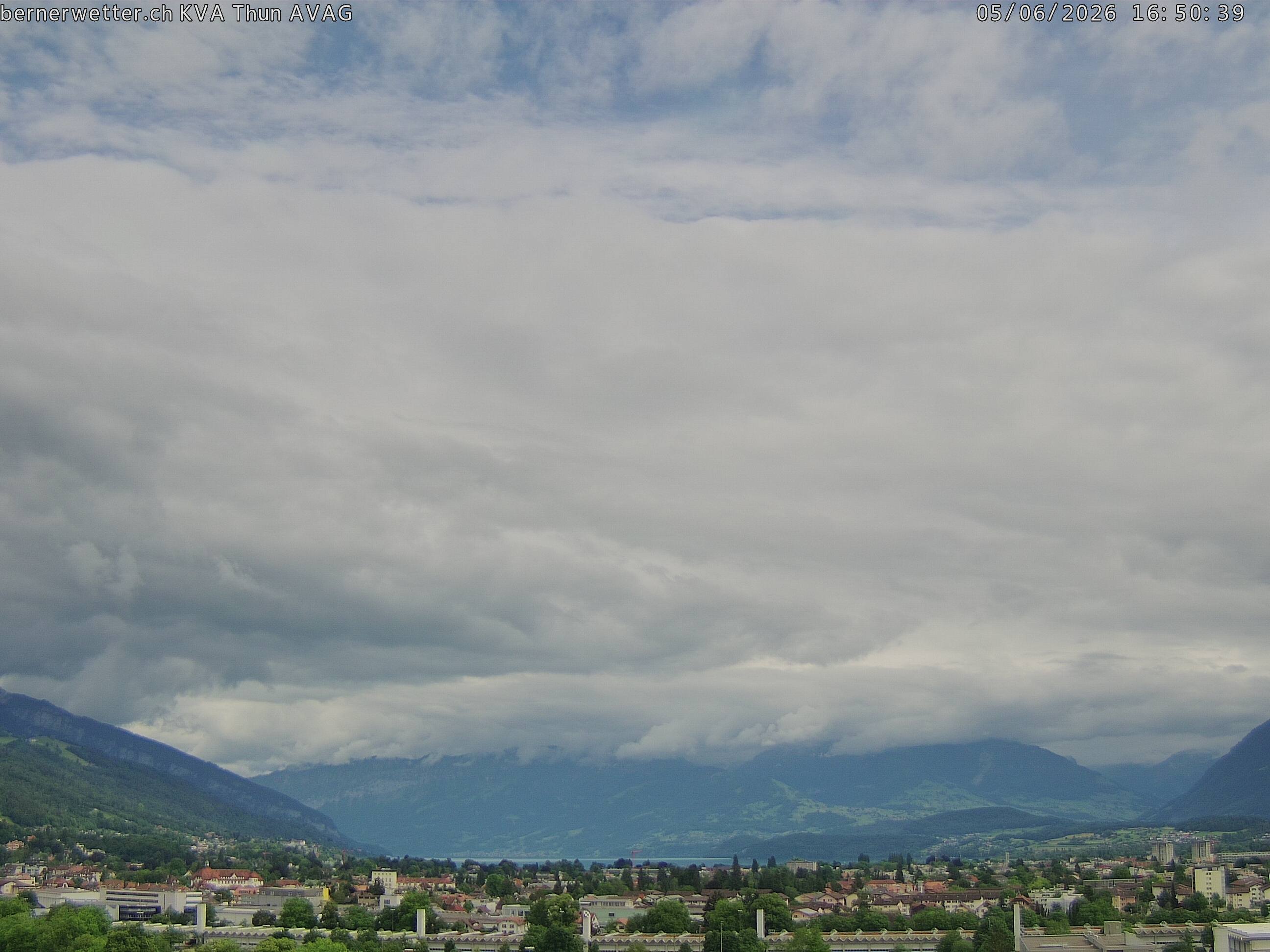 Wetterkamera in Thun, Sicht auf Berner Alpen und Jura