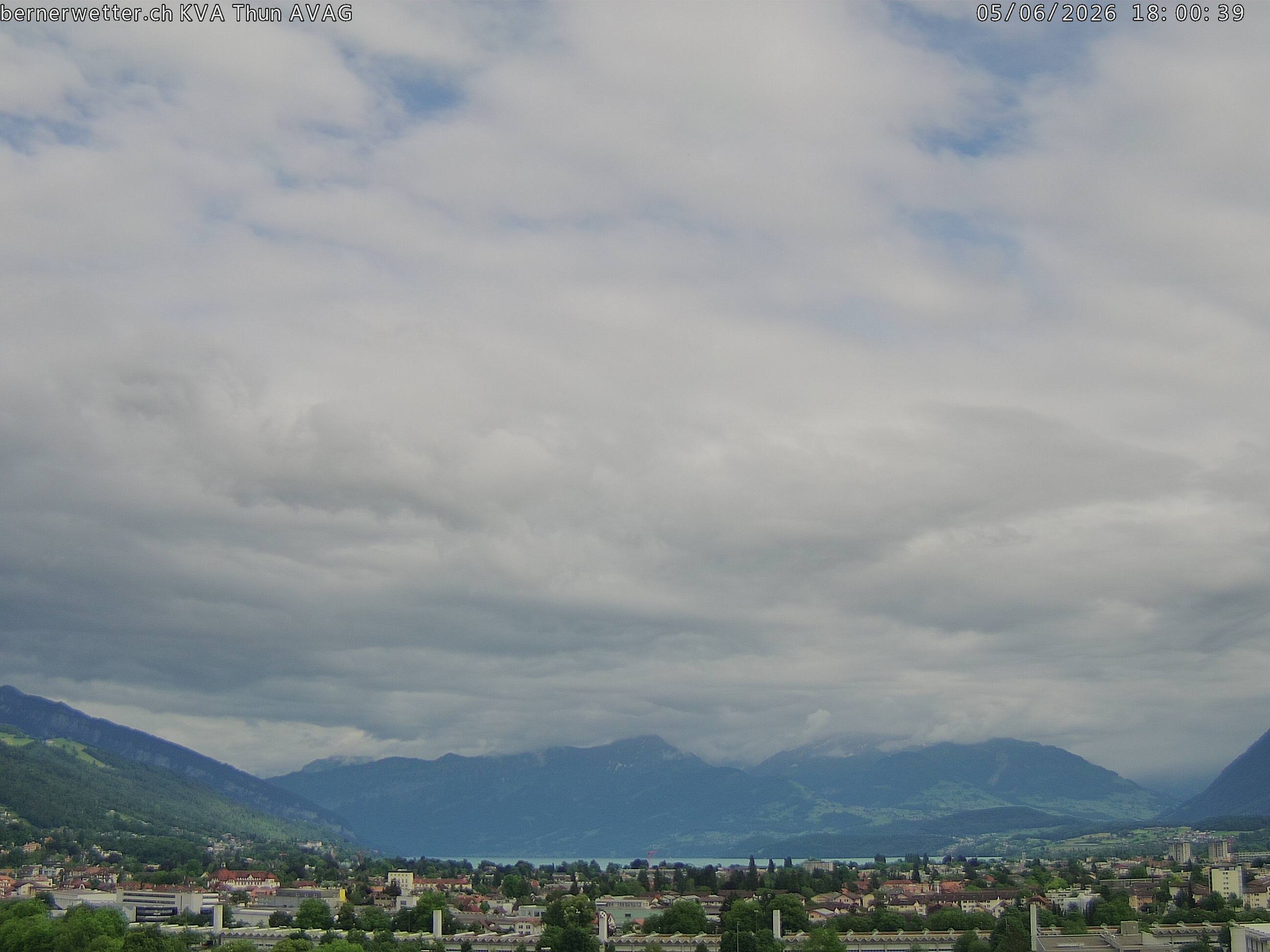 Wetterkamera in Thun, Sicht auf Berner Alpen und Jura