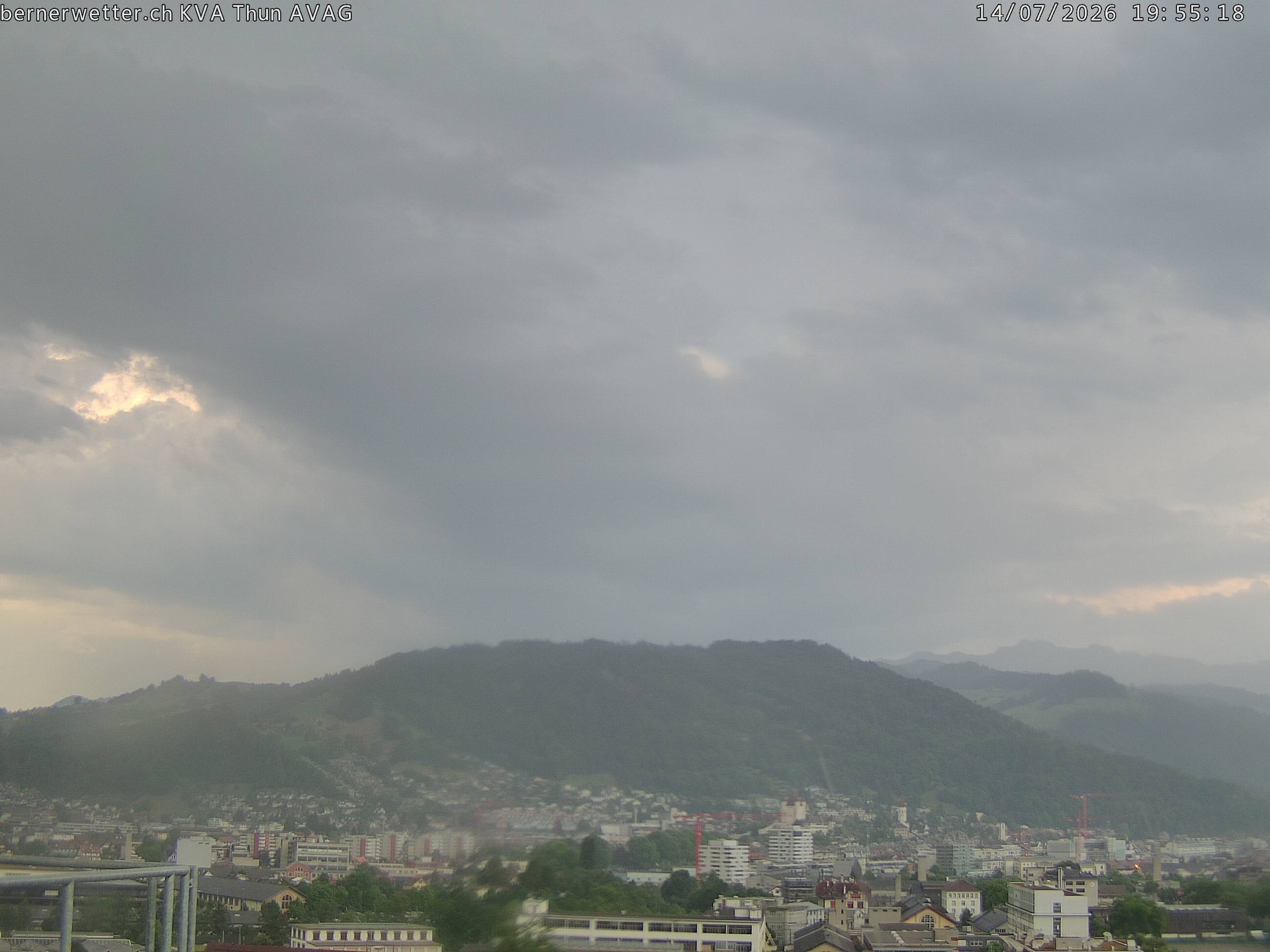 Wetterkamera in Thun, Sicht auf Berner Alpen und Jura