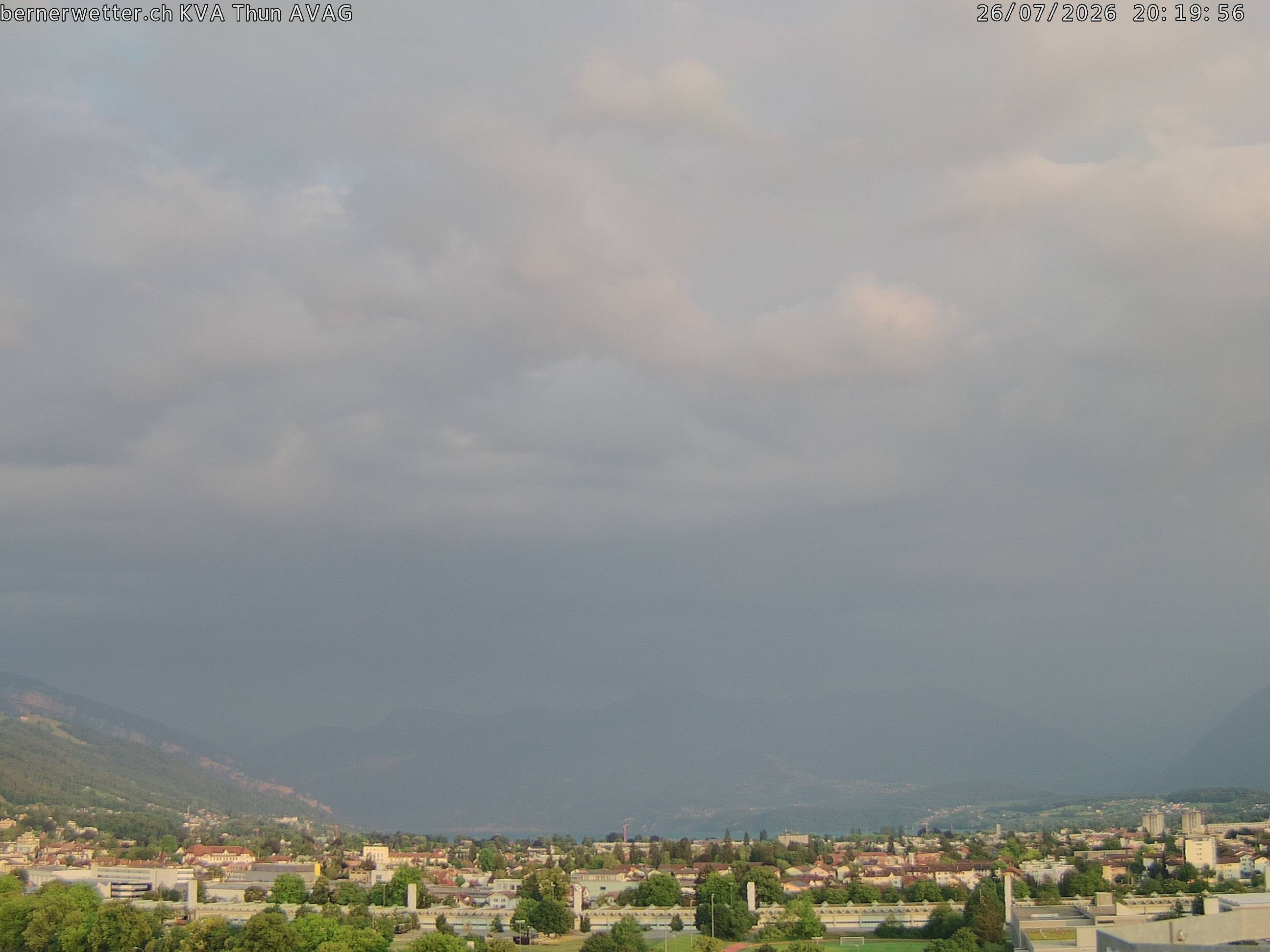 Wetterkamera in Thun, Sicht auf Berner Alpen und Jura