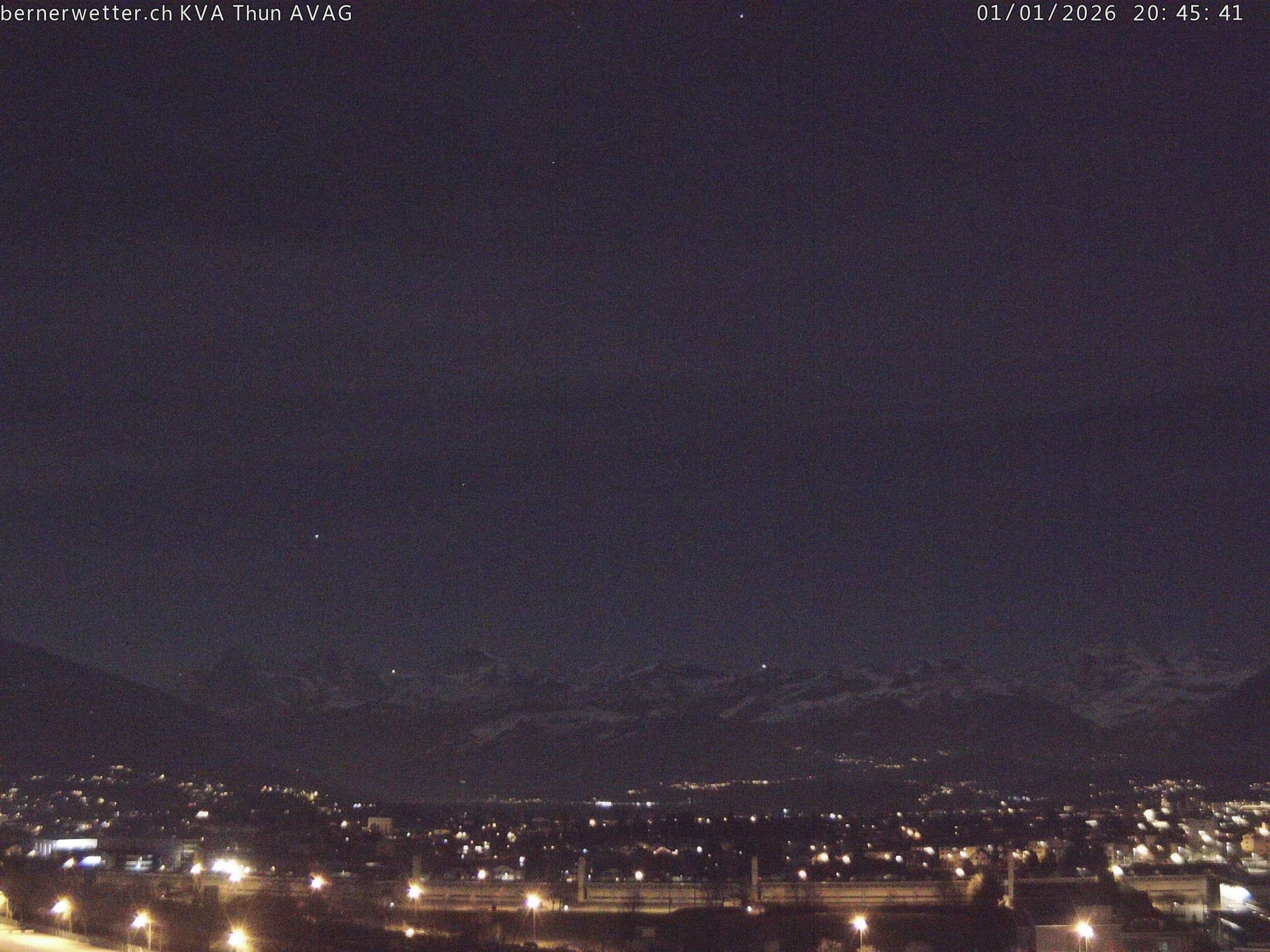 Wetterkamera in Thun, Sicht auf Berner Alpen und Jura